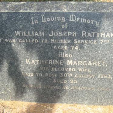 RATTHAM William Joseph -1939 &amp; Katherine Margaret -1963