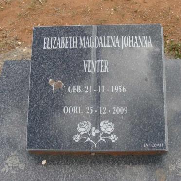 VENTER Elizabeth Magdalena Johanna 1956-2009