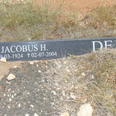VRIES Jacobus H., de 1924-2004