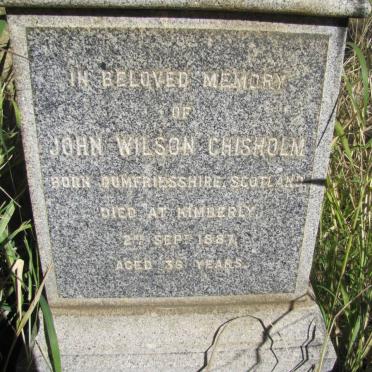 CHISHOLM John Wilson -1887