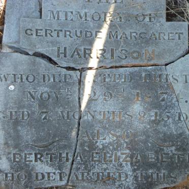 HARRISON Gertrude Margaret -1874 :: HARRISON Bertha Elizabeth ? 