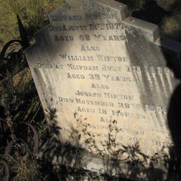 HINTON William -1898 :: HINTON Joseph -187? :: HINTON Joseph -1886