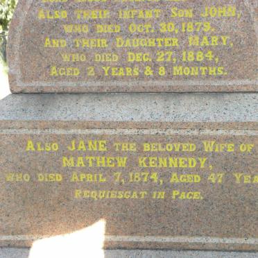 KENNEDY Jane -1874