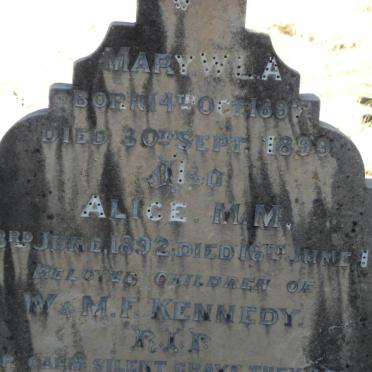 KENNEDY Mary W? 1897-1899 :: KENNEDY Alice M.M. 1892-1900