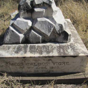 VIGNE James Talbot -1955 &amp; Eliza -1876