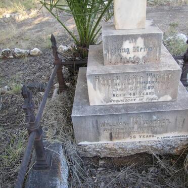 WARDER William ? -188? &amp; Hellen Agnes -1882