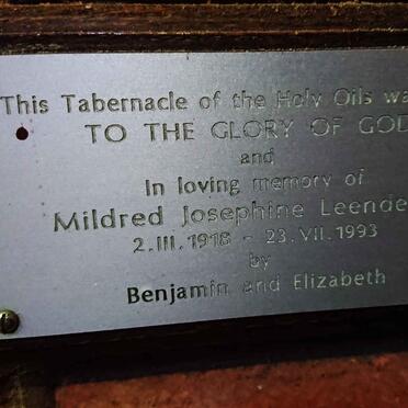 LEENDERTZ Mildred Josephine 1918-1993