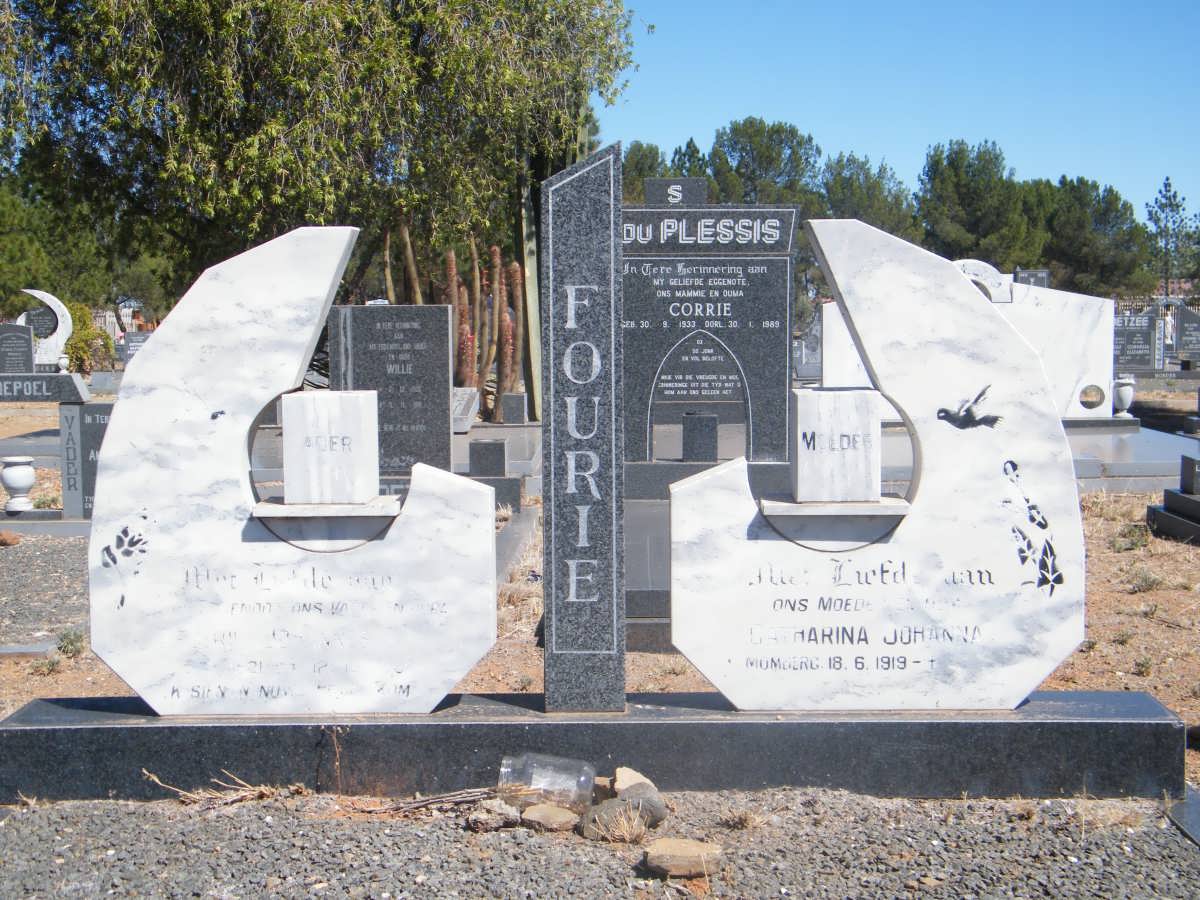 FOURIE Diederik Johannes G. 1921-1988 & Catharina Johanna MOMBERG 1919-