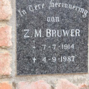 BRUWER Z.M. 1914-1987