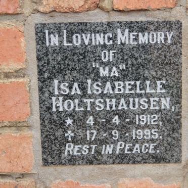 HOLTSHAUSEN  Isa Isabelle 1912-1995