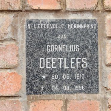 DEETLEFS Cornelius 1913-1996