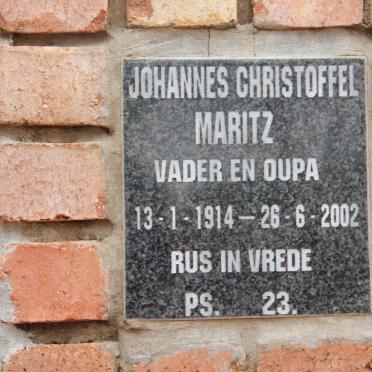 MARITZ Johannes Christoffel 1914-2002