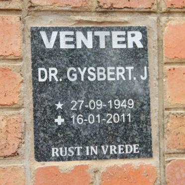 VENTER Gysbert J. 1949-2011