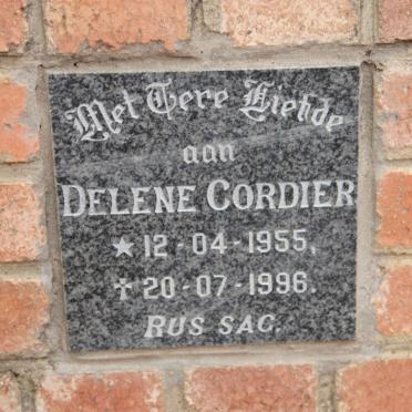 CORDIER Delene 1955-1996