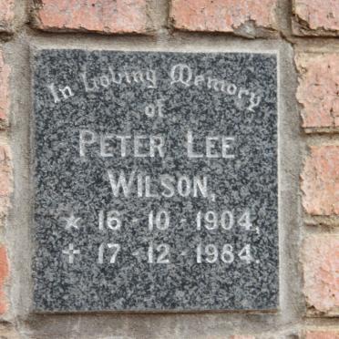 WILSON Peter Lee 1904-1984