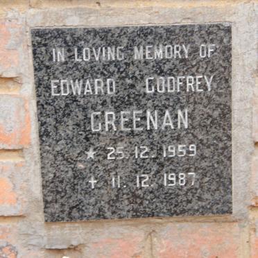 GREENAN Edward Godfrey 1959-1987
