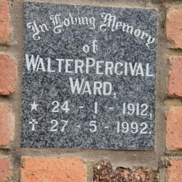 WARD Walter Percival 1912-1992