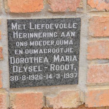 ROODT Dorothea Maria, DEYSEL 1926-1997