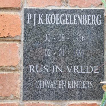 KOEGELENBERG P.J.K. 1936-1997