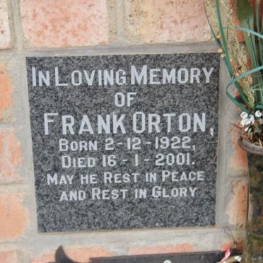 ORTON Frank 1922-2001