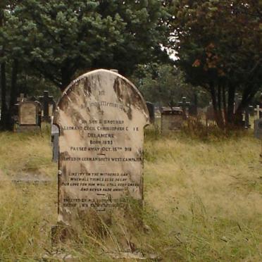 DELAMERE Leonard Cecil Christopher Cook 1893-1918
