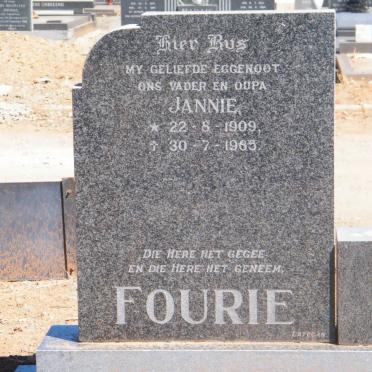 FOURIE Jannie 1909-1985