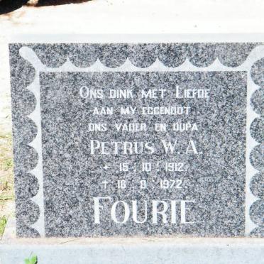 FOURIE Petrus W.A. 1912-1972