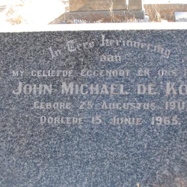 KOCK John Michael, de 1911-1965