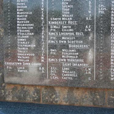 6. Memorial to British Soldiers killed 1899-1902
