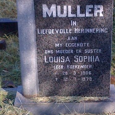 MULLER Louisa Sophia nee KOEKEMOER 1906-1979