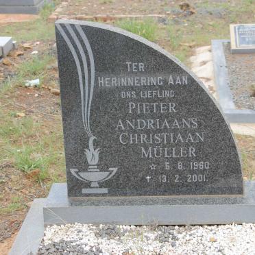 MULLER Pieter Andriaans Christiaan 1960-2001
