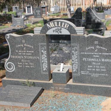 MULLER Frederick Stephanus 1907-1971 &amp; Petronella Maria 1909-1993 :: PARTRIDGE Eric William 1895-197?