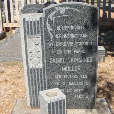 MULLER Daniel Johannes 1931-1961