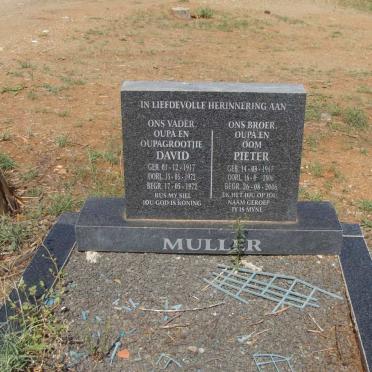 MULLER David 1917-1972 :: MULLER Pieter 1947-2006