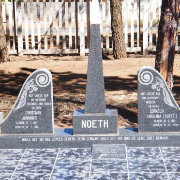 NOETH Christiaan Johannes 1917-1981 &amp; Cornelia Carolina KOTZE 1921-1982