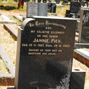 PIEK Jannie 1907-1963