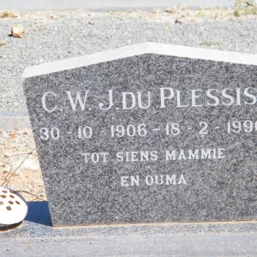 PLESSIS C.W.J., du 1906-1990