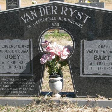 RYST Bart, van der 1941-2008 &amp; Joey 1943-1992