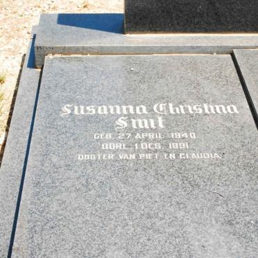 SMIT Susanna Christina 1940-1991