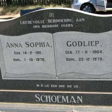 SCHOEMAN Godliep 1904-1979 &amp; Anna Sophia 1911-1976