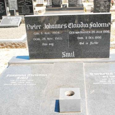 SMIT Pieter Johannes 1908-1965 &amp; Claudia Salome VAN ROOYEN 1906-1990 