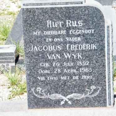 WYK Jacobus Frederik, van 1892-1965