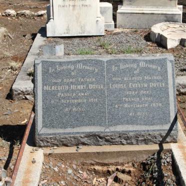 DOYLE Meredith Henry -1911 &amp; Louise Evelyn ORR -1938