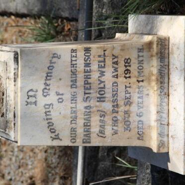 HOLYWELL Barbara Stephenson -1918