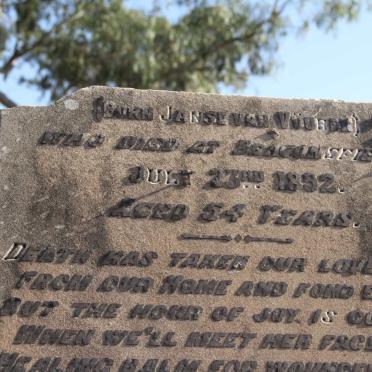 KIESER Johan Barend Wilhelm -1902 &amp; Helena Welhelmina JANSE VAN VUUREN -1892