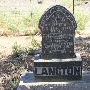 LANGTON Annie Cornelia -1933