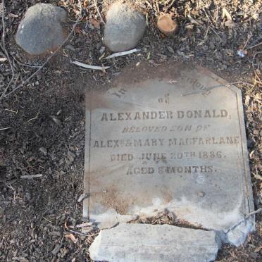 MACFARLANE Alexander Donald -1886