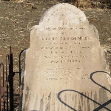 MILNE Robert Cobden 1846-1883