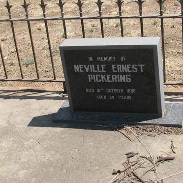 PICKERING Neville Ernest -1886