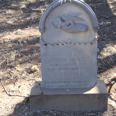 ROUX Johana Hunter 1879-1880